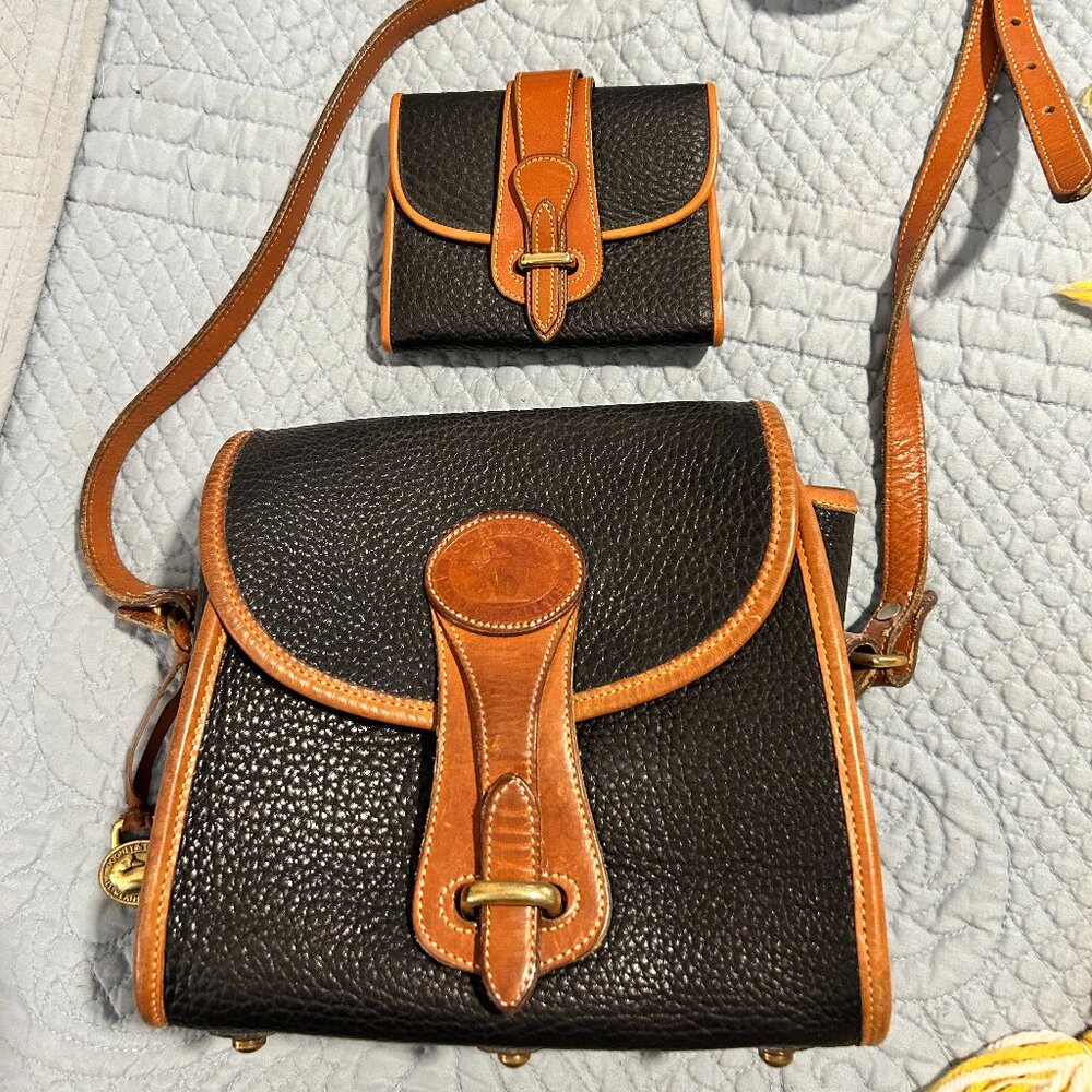 Vintage Dooney & Bourke purse and matching wallet bundle